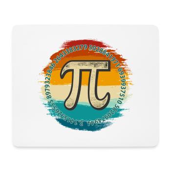 T-shirt emblème Pi Spectrum - Tapis de souris (format paysage) - blanc - Devant
