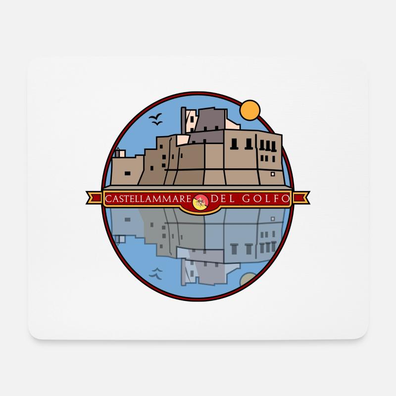 Castellammare del Golfo - Mousepad (Querformat) - Weiß