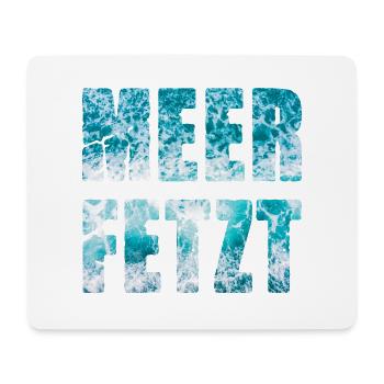 Meer Fetzt Wellen Brandung Gischt Ufer Küste - Mousepad (Querformat) - Weiß - Vorne