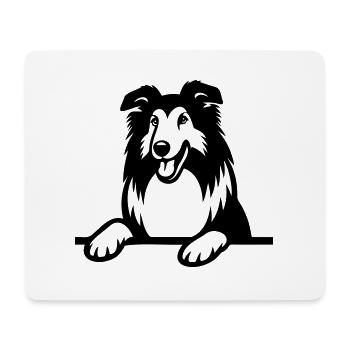 Collie - Mousepad (Querformat) - Weiß - Vorne