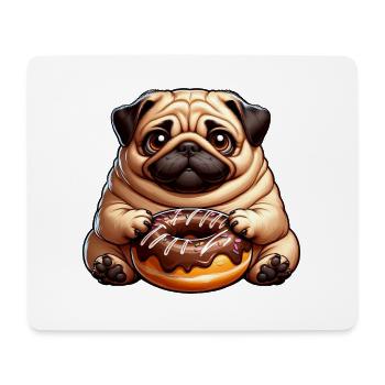 Faultier Donut Cartoon Süßes Tier Lustig - Mousepad (Querformat) - Weiß - Vorne