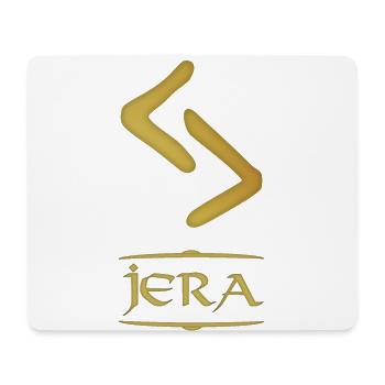 Jera - Rune / Älteres Futhark / Serie aus 24 Runen - Mousepad (Querformat) - Weiß - Vorne