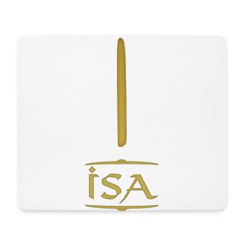 Isa - Rune / Älteres Futhark / Serie aus 24 Runen - Mousepad (Querformat) - Weiß - Vorne