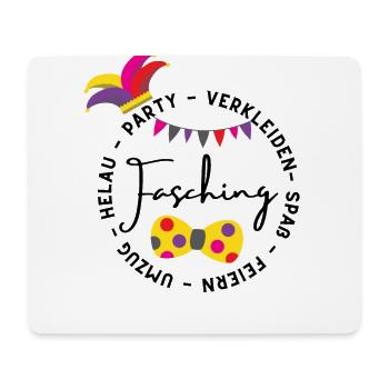 Feiern | Party | Helau| Lustig | Fasching - Mousepad (Querformat) - Weiß - Vorne