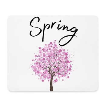 Spring | Spring | Tree | Flowers | Sunshine - Mouse Pad (horizontal) - white - Front