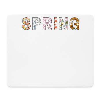 Frühling | Spring | Baum | Blüten | Sonnenschein - Mousepad (Querformat) - Weiß - Vorne