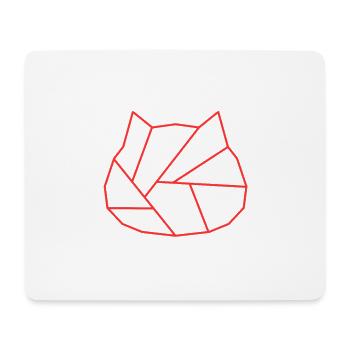 Chat | Logo | Neutre - Tapis de souris (format paysage) - blanc - Devant