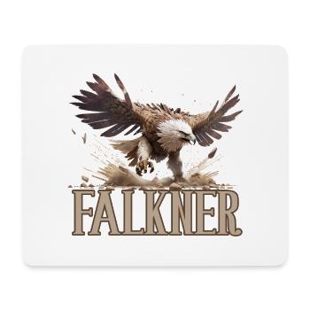 Falknerei Beizjagd Greifvogel Greif Falke - Mousepad (Querformat) - Weiß - Vorne