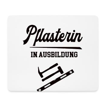 Pflasterin Ausbildung Straßenbau Steinsetzer Azubi - Mousepad (Querformat) - Weiß - Vorne