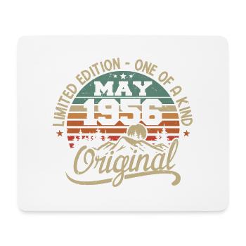 Mai 1956 Geburtstag Mai 1956 Geschenk 1956 Mai - Mousepad (Querformat) - Weiß - Vorne
