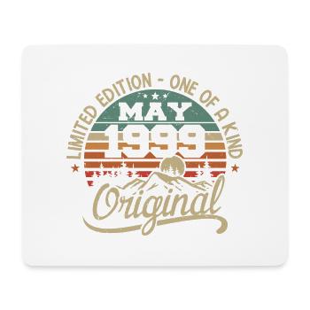 May 1999 Birthday May 1999 Gift 1999 May - Mouse Pad (horizontal) - white - Front
