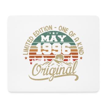 Mai 1996 Geburtstag Mai 1996 Geschenk 1996 Mai - Mousepad (Querformat) - Weiß - Vorne