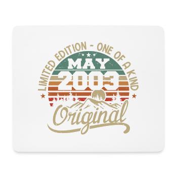 May 2003 Birthday May 2003 Gift 2003 May - Mouse Pad (horizontal) - white - Front