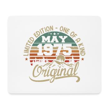 Mai 1975 anniversaire Mai 1975 cadeau 1975 Mai - Tapis de souris (format paysage) - blanc - Devant