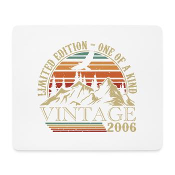 2006 Vintage Retro Geschenk zum Jahrestag 2006 - Mousepad (Querformat) - Weiß - Vorne