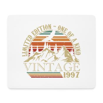 1997 Vintage Cadeau Anniversaire 1997 Retro 1997 - Tapis de souris (format paysage) - blanc - Devant
