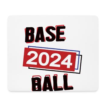 Baseball Spielerin Team Turnier Mannschaft 2024 - Mousepad (Querformat) - Weiß - Vorne