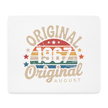 Original Août 1967 Vintage Anniversaire 1967 - Tapis de souris (format paysage) - blanc - Devant