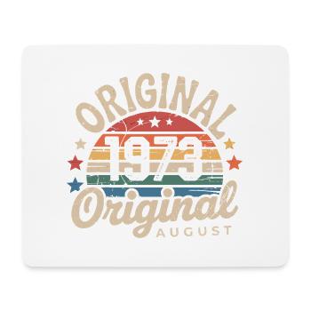 Original August 1973 Vintage Birthday 1973 - Mouse Pad (horizontal) - white - Front