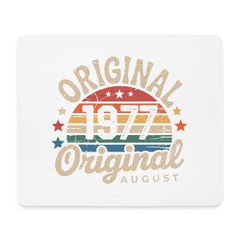 Original August 1977 Vintage Anniversary 1977 - Mouse Pad (horizontal) - white - Front