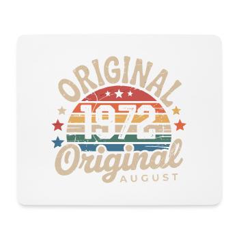 Original Août 1972 Vintage Anniversaire 1972 - Tapis de souris (format paysage) - blanc - Devant