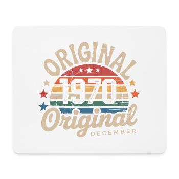 Geboren im Dezember 1970 - Mousepad (Querformat) - Weiß - Vorne