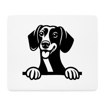 Dachshund - Mousepad (Querformat) - Weiß - Vorne