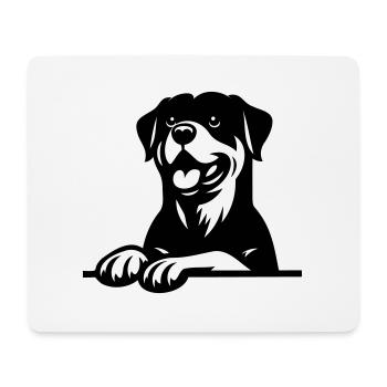 Rottweiler - Mouse Pad (horizontal) - white - Front
