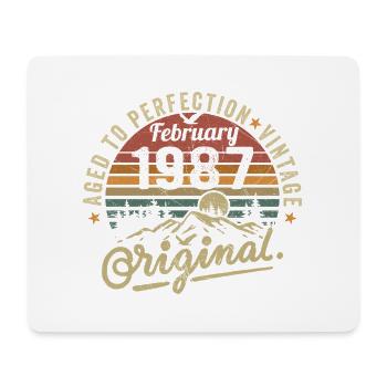 Februar 1987 - Mousepad (Querformat) - Weiß - Vorne