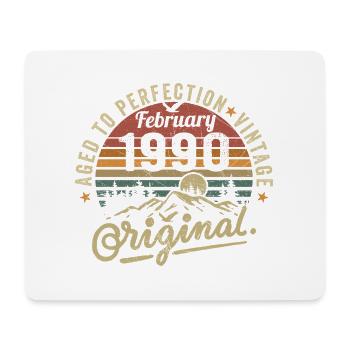 Februar 1990 - Mousepad (Querformat) - Weiß - Vorne