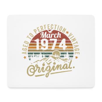 März 1974 - Mousepad (Querformat) - Weiß - Vorne