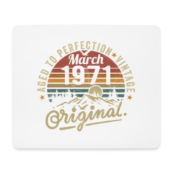 March 1971 - Mouse Pad (horizontal) - white - Front
