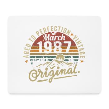 March 1987 - Mouse Pad (horizontal) - white - Front