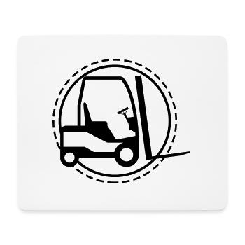 Forklift - Truck Construction Site - Mouse Pad (horizontal) - white - Front