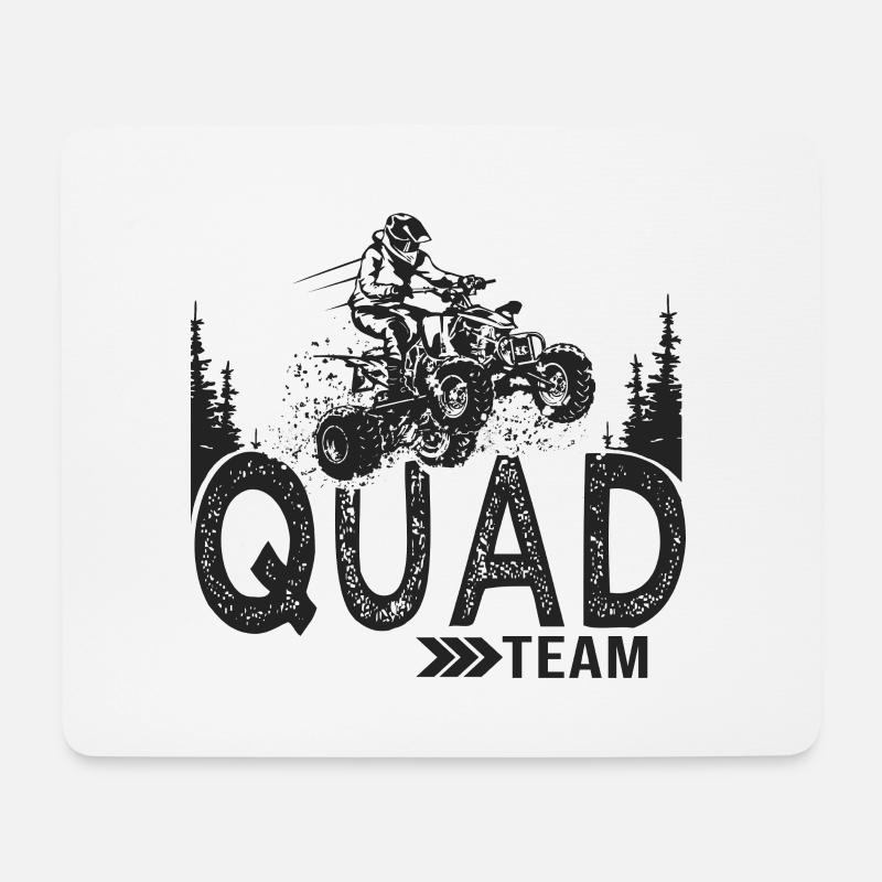 Quad Team Quad ATV Quad Quad UTV - Mousepad (Querformat) - Weiß