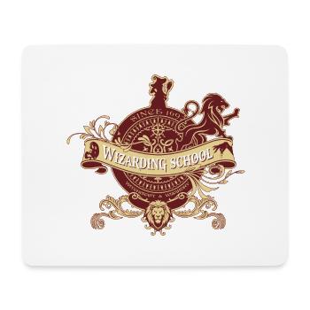 Coat of arms School of MagicLion - Mouse Pad (horizontal) - white - Front