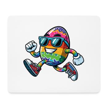 Easter, Egg, Easter Egg, Running, Race, Jogging, Jogger - Mouse Pad (horizontal) - white - Front