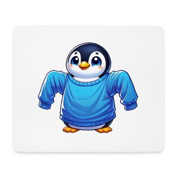 Cute Cartoon Penguin Plus Size Clothing - Mouse Pad (horizontal) - white - Front