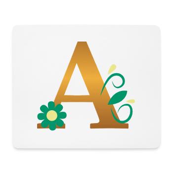 A - Mousepad (Querformat) - Weiß - Vorne