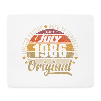 Mythischer Geburtstag 1986 Vintage-Geschenk 1986 - Mousepad (Querformat) - Weiß - Vorne