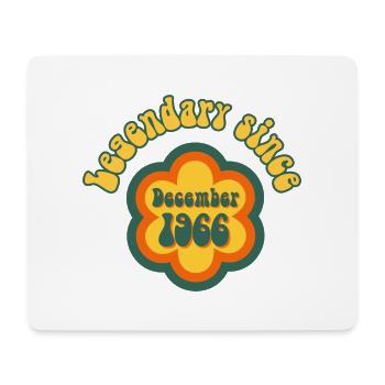 Légendaire depuis décembre 1966 Anniversaire Rétro - Tapis de souris (format paysage) - blanc - Devant