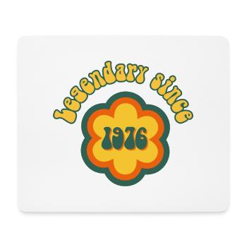 Legendary since 1976 Birthday Retro - Mouse Pad (horizontal) - white - Front