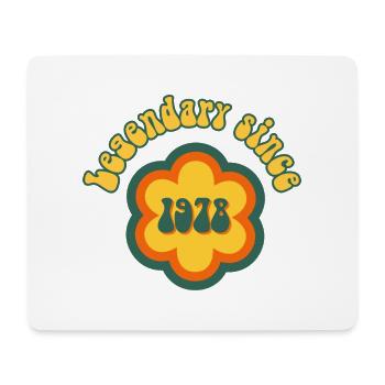 Legendary since 1978 Birthday Retro - Mouse Pad (horizontal) - white - Front