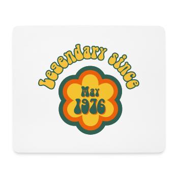 Legendary since May 1976 Birthday Retro - Mouse Pad (horizontal) - white - Front
