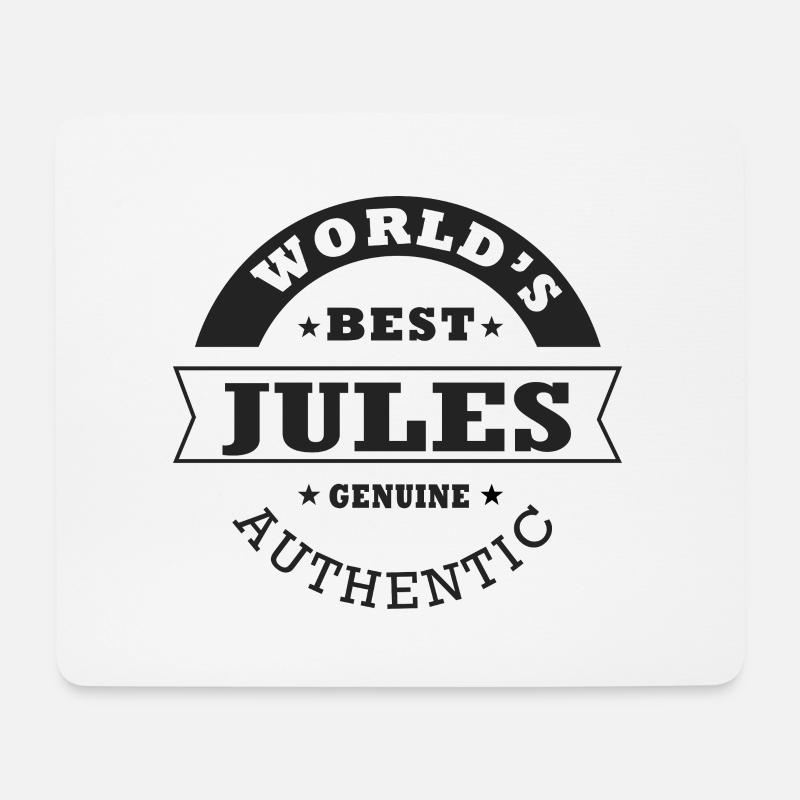 Jules T-Shirt personalisiertes Namensgeschenk Jules - Mousepad (Querformat) - Weiß