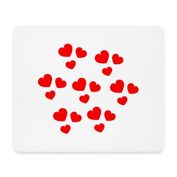 WEIHNACHTEN. PAAR. HERZ. VALENTINSTAG. GERADE VERHEIRATET. - Mousepad (Querformat) - Weiß - Vorne