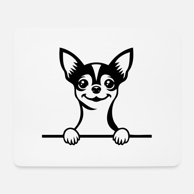 Chihuahua - Mousepad (Querformat) - Weiß