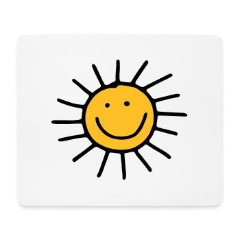 Sonne - Mousepad (Querformat) - Weiß - Vorne