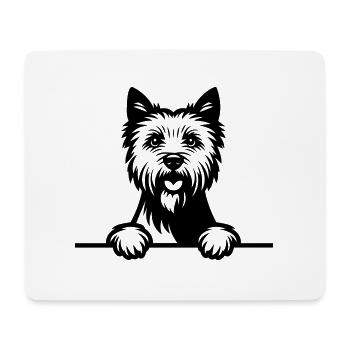 Norwich Terrier - Mouse Pad (horizontal) - white - Front