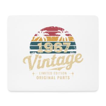 Großartig seit 1967 Geburtstagsgeschenk 1967 - Mousepad (Querformat) - Weiß - Vorne